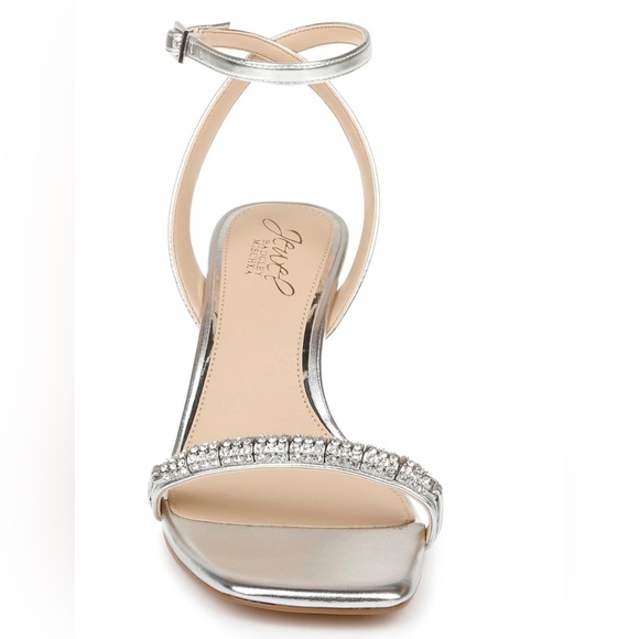 Jewel Badgley Mischka Silver Charisma Sandals - Picture 2 of 7